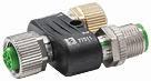 T-kobling m12 fehan / m12 mand - hunlig profibus