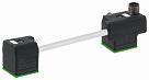 Msud dbl ventil m12 han top 18mm pvc 3x0,75 grå 0m