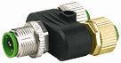 T-styk m12-han 5p / 2x m12-hun 4p