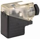 Svs løst ventilstik form bi 11mm 2+pe led og friløbsdiode 24vac/dc m16x1.5 med skrue terminaler