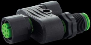 T-kobling m12 hunlig / m12 hun - m12 han lite