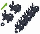 Modulære universal holder til konnektorer 14mm
