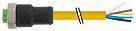 Mini (7/8) 5-polet hun d-kodetlige m / kabel pvc