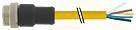 Mini (7/8) 3-polet mand (ext.) straight m / kabel tpe
