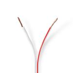 Højtaler Kabel | 2x 1.50 mmÂ² | CCA | 100.0 m | Runde | PVC | Hvid | Folie