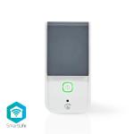 hvid grå ios android c 40 - -30 7 7 cee f type stik eu w 3680 effektmåler ip44 wi-fi plug smart smartlife