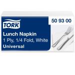 Tork frokostserviet 1 lag hvid 8 pk a 500 stk