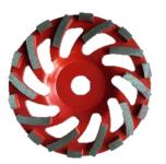 Diatech diamant kopsten rød 150 mm.