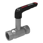 BROEN Ballofix kuglehane Full Flow 1´´ DN25 med høj spindel og håndtag. Muffe-muffe. Forzinket stål