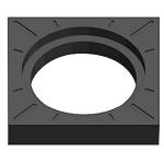 genbrugsplast fals med model j h 315mm karm firkantet lauridsen