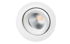 hvid lumen 560 3000k 7w isosafe lux junistar downlight