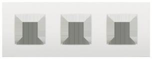 Ramme 3-modul intense white
