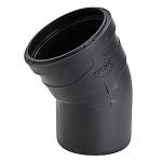 Quiet lyddæmpende afløbsbøjning 40 mm, 30 °