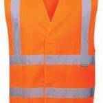 Hi-vis vest med skulderrefleks orange str 3xl kl 2