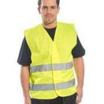 Hi-vis vest gul str m kl 2