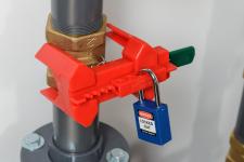 Kuglehane lockout rød