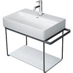 Duravit DuraSquare vægkonsul 665x381mm vægm. sort mat metal t/600mm komp. DuraSquare vask