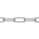 Roliba kæde langleddet 5,0 mm - Kæde, langleddet stål, elgalv. 5,0mmx 3m