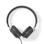 Nedis Kablede On-Ear Hovedtelefoner | 3.5 mm | Kabellængde: 1.20 m | Anthracite / Sort