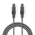 Speaker Cable | Speaker 2-Pin Hunstik | Speaker 2-Pin Hunstik | 3.00 m | Runde | PVC | Mørkegrå | Kartonhylster