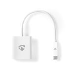 USB-adapter | USB 3.1 | USB Type-C Han | HDMI -udgang | 0.20 m | Runde | Nikkelplateret | PVC | Hvid | Plastikpose