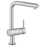 supersteel - udtrk med elektro l-tud-s kkkenarmatur touch minta grohe