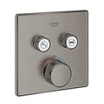 GROHE Grohtherm SmartControl 2SC Termostat til indbygning med to ventiler, børstet hard graphite