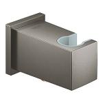 graphite hard brstet bruserholder med tilslutningsbjning udlb cube euphoria grohe