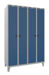 Blika garderobeskab gd 21-6055 2 rums med pladeben b:1200 mm ral 7035/5017