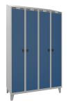 Blika garderobeskab gds 21-6055 2 rums med pladeben b:1200 mm ral 7035/5017