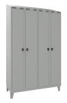 Blika garderobeskab gds 21-6055 2 rums med pladeben b:1200 mm ral 7035/7035