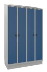 Blika garderobeskab gds 21-6055 2 rums med lukket sokkel b:1200 mm ral 7035/5017