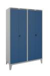 Blika garderobeskab gdt 21-6050 2 rums med pladeben b:1200 mm ral 7035/5017
