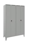 Blika garderobeskab gdt 21-6050 2 rums med pladeben b:1200 mm ral 7035/7035
