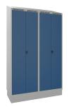 Blika garderobeskab gdts 21-6050 2 rums med lukket sokkel b:1200 mm ral 7035/5017