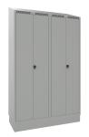 Blika garderobeskab gdts 21-6050 2 rums med lukket sokkel b:1200 mm ral 7035/7035