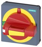 Håndtag med maskeringsramme nødudkobling størrelse 75x 75 til aksel 8x 8 0-i håndtag størrelse 45 mm