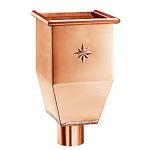 VM regnvandssamlerkasse 76 mm. Kobber. 200 x 200 x 345 mm - Tages ikke retur -