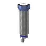 Ultralydsføler i metal størrelse = m30 output: pnp no/nc sn = 4m m12 5p stik