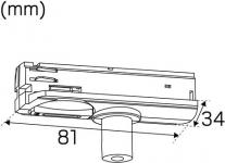 sort 1-faset trkaflastning m adapter