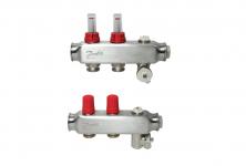 Danfoss SSM manifoldsæt 2+2 m/flowmetre og endestykke