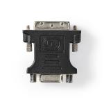 DVI-adapter | DVI-D | VGA Hun | Nikkel | Lige | PVC | Sort | Plastikpose