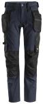 Snickers Bukser med aftagelige hylsterlommer navy/sort 6208 - navy/sort / 44 | Bukser | Arbejdsbukser | Cordura