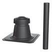 Bosch 60 mm skorstenstop, 400 x 400 mm, sort