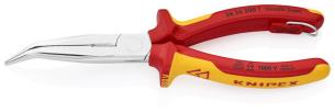 Knipex fladrundtang med skær forkromet 200 mm