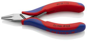 Knipex 64 22 115, Rund-næse tænger, Stål, Blå, Rød, 115 mm, 65 g