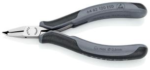 Knipex forbidetang elektronik esd 120 mm med lille facet og 65° vinklede kæber