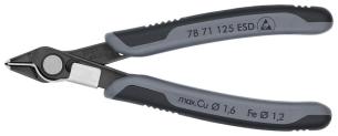 Knipex bidetang elektronik super knips esd 125 mm uden facet med trådholder 78 71 125 esd