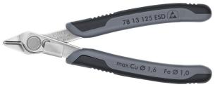 Knipex bidetang elektronik super knips esd 125 mm uden facet med trådholder 78 13 125 esd
