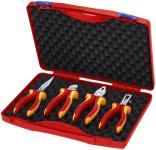 Knipex kompakt box vde med skævbider kombinations- afisolerings- og storkenæbstang